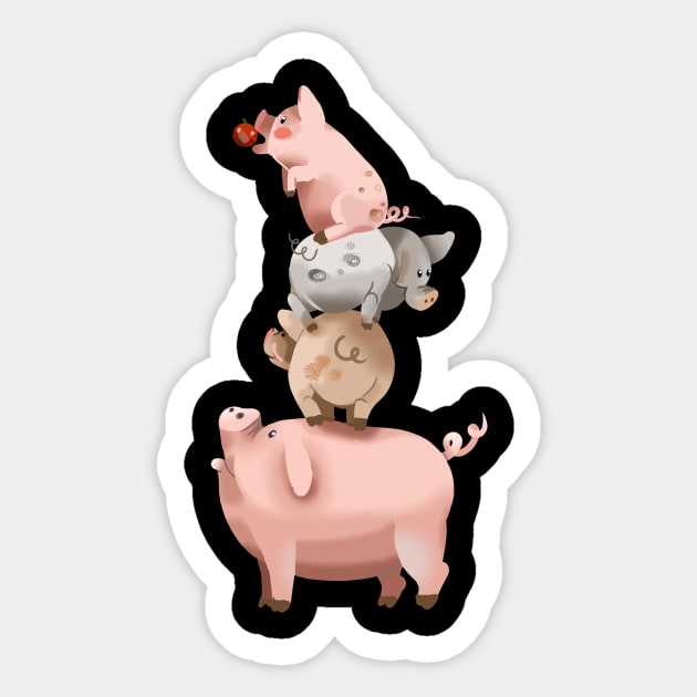 Pigs Sticker by pimkie